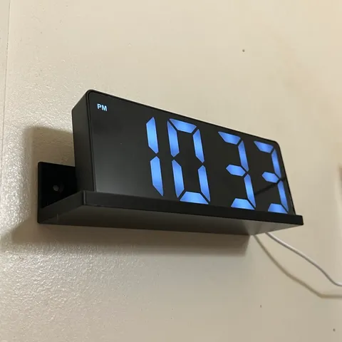 Small digital clock shelf