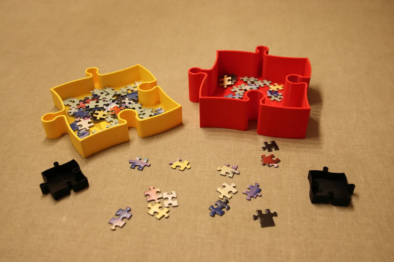 Puzzle Organizer Boxes by kenny93, Download free STL model