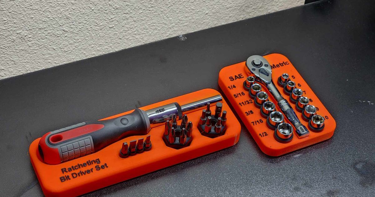 Ratcheting Screwdriver Socket Organizer by OverMaintained