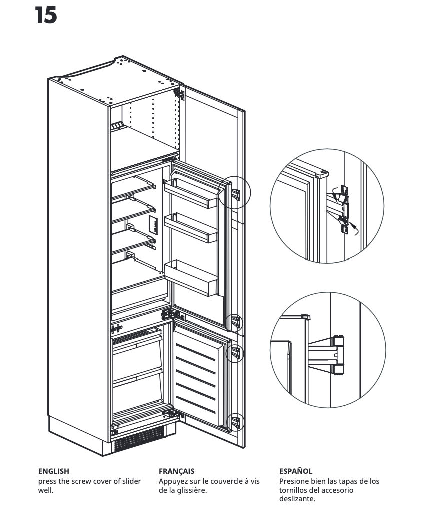 IKEA builtin refrigerator rail by monokeith Download free STL model