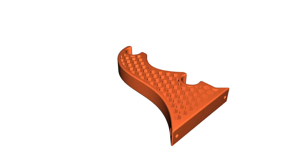 Topology optimized filament shelf bracket by monkeyman, Download free STL  model