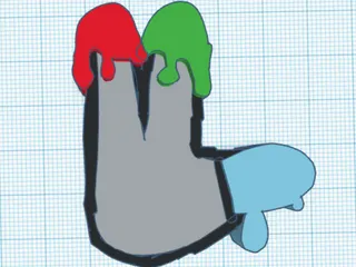 The Gorilla Tag Finger Painter Badge - Download Free 3D model by  KPMisParrot (@KPMisParrot) [1c713c8]