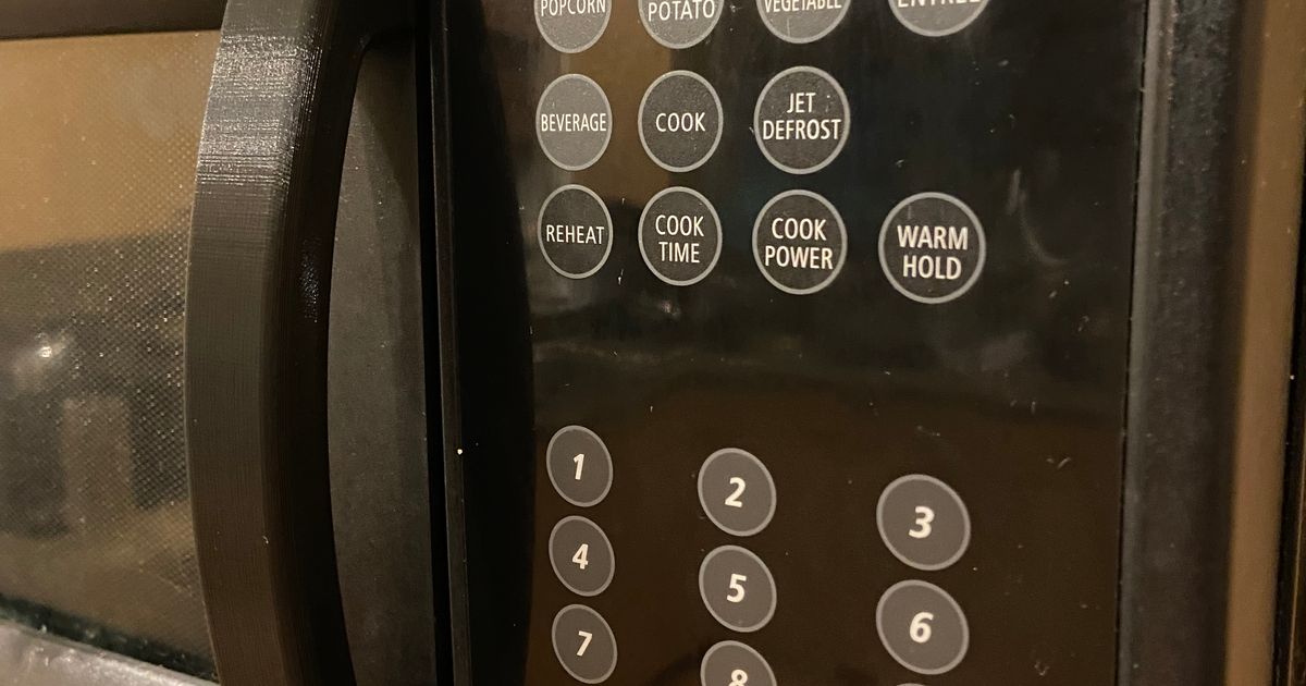 Whirlpool microwave handle replacement by ledray Download free STL