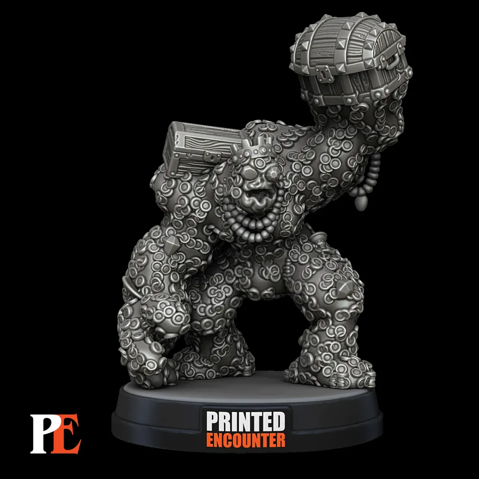 Treasure Golem by Printed Encounter | Download free STL model