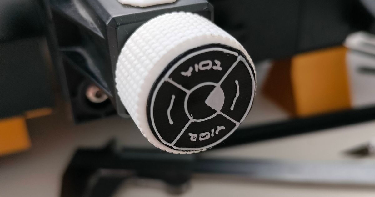 Ender 3v2 Belt tensioner knobs [Cyberpunk] X + Y by thevikyes