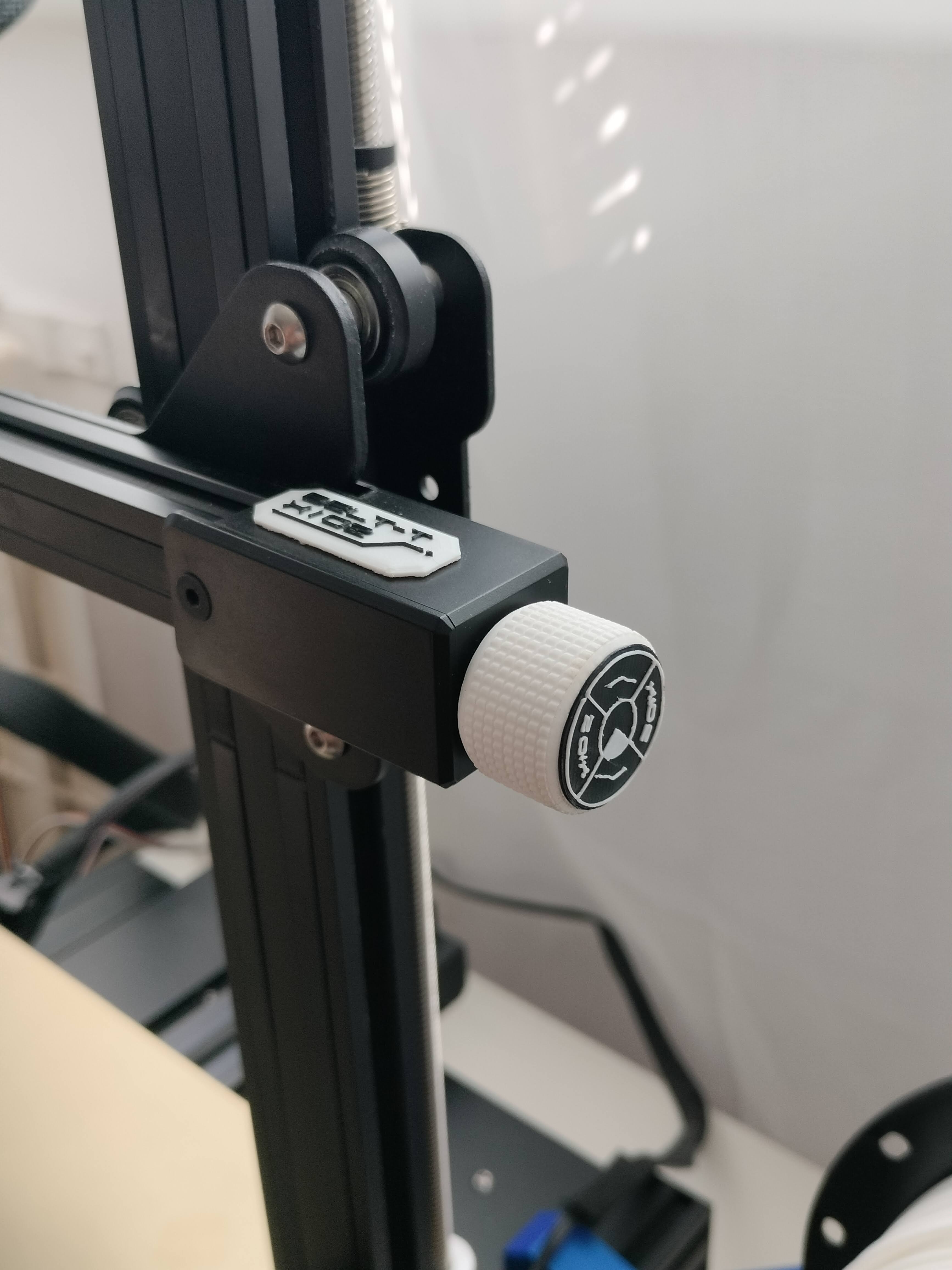 Ender 3v2 Belt tensioner knobs [Cyberpunk] X + Y by thevikyes