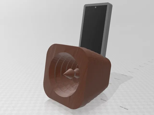 Phone Sound Amplifier Stand (Mono, Dual, Low Poly)