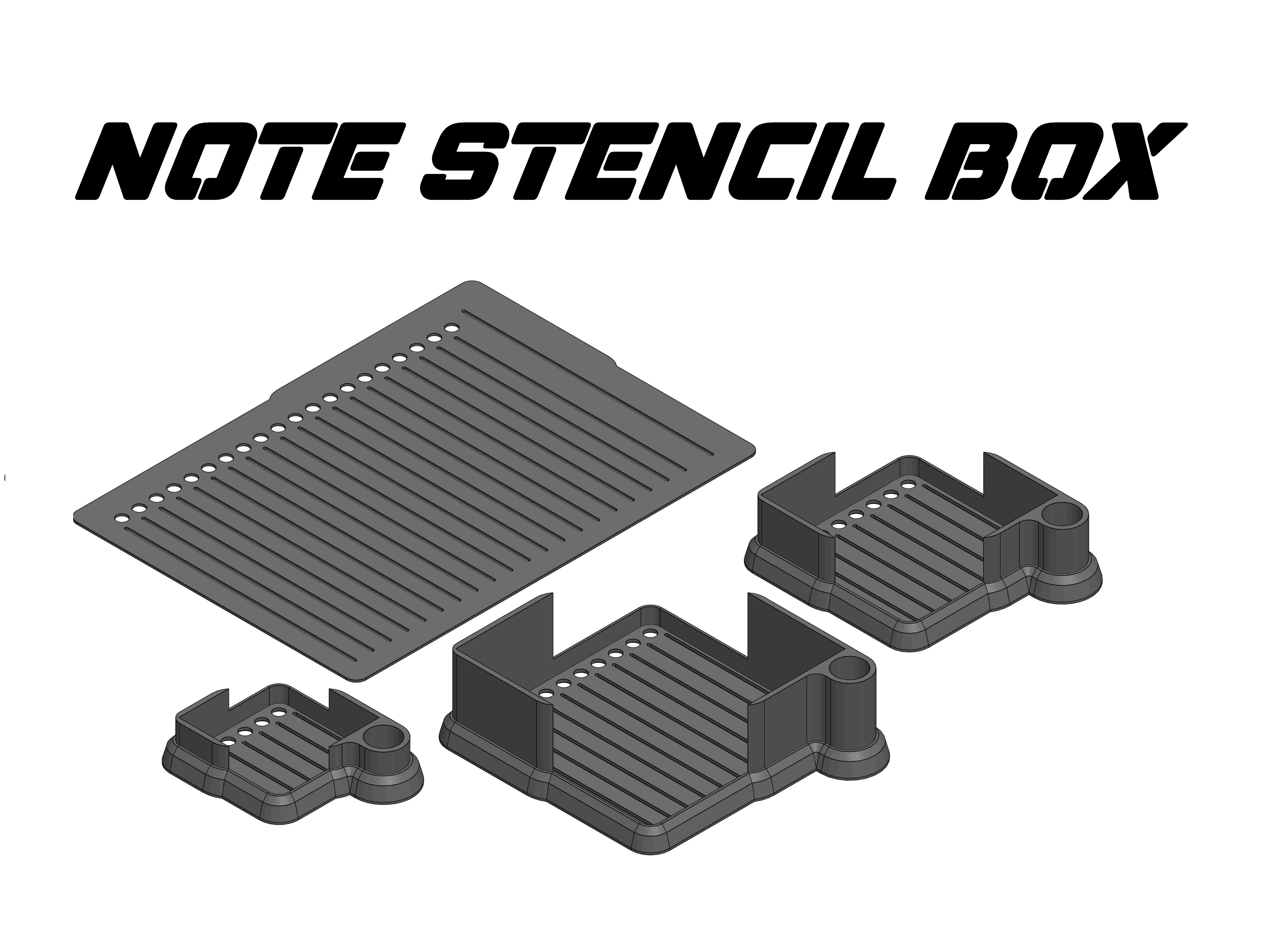 Note Stencil Box