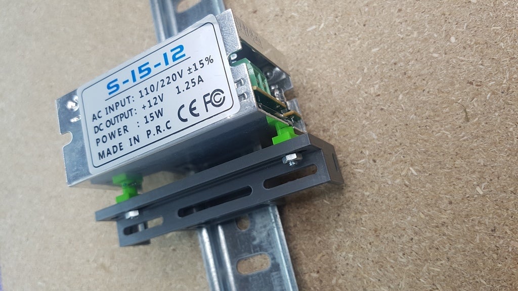 Miniatura 7 do modelo 3D Universal PCB DIN/Desktop adjustable holder