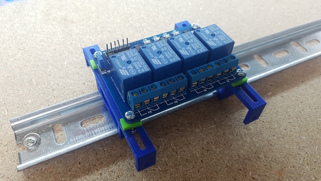 Miniatura 11 do modelo 3D Universal PCB DIN/Desktop adjustable holder
