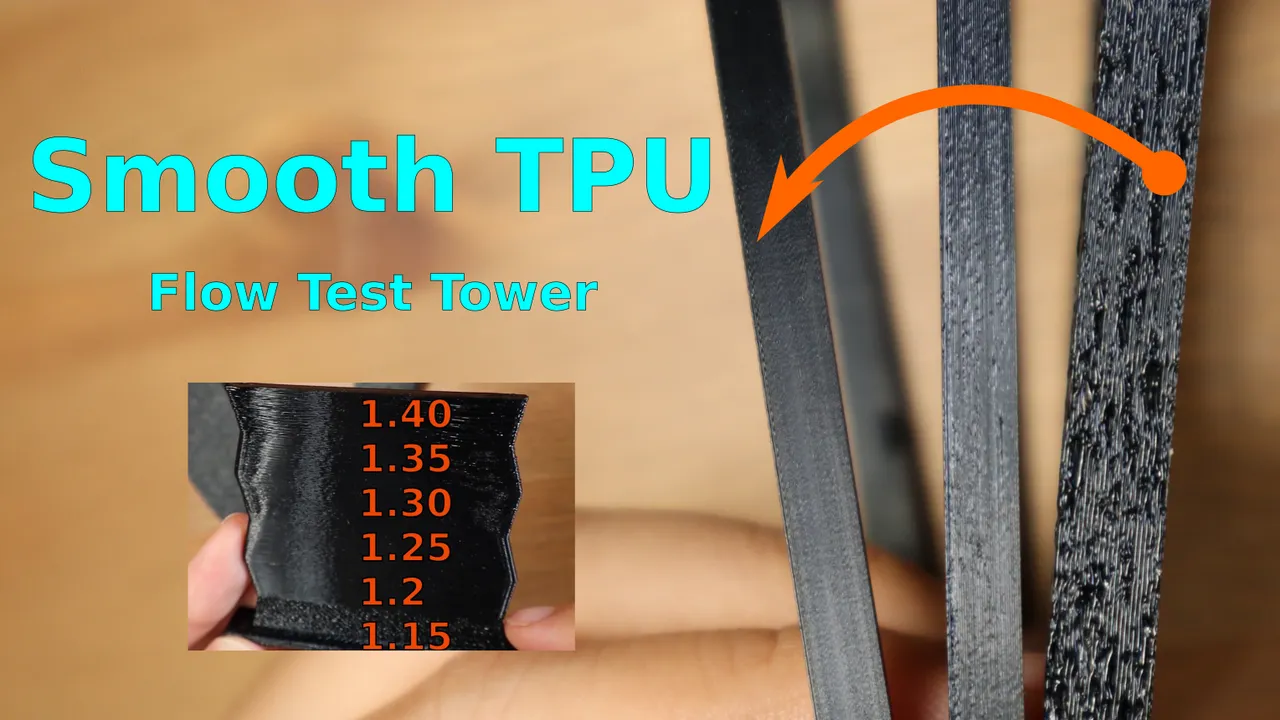 Smooth TPU filament flow test tower by gubutek