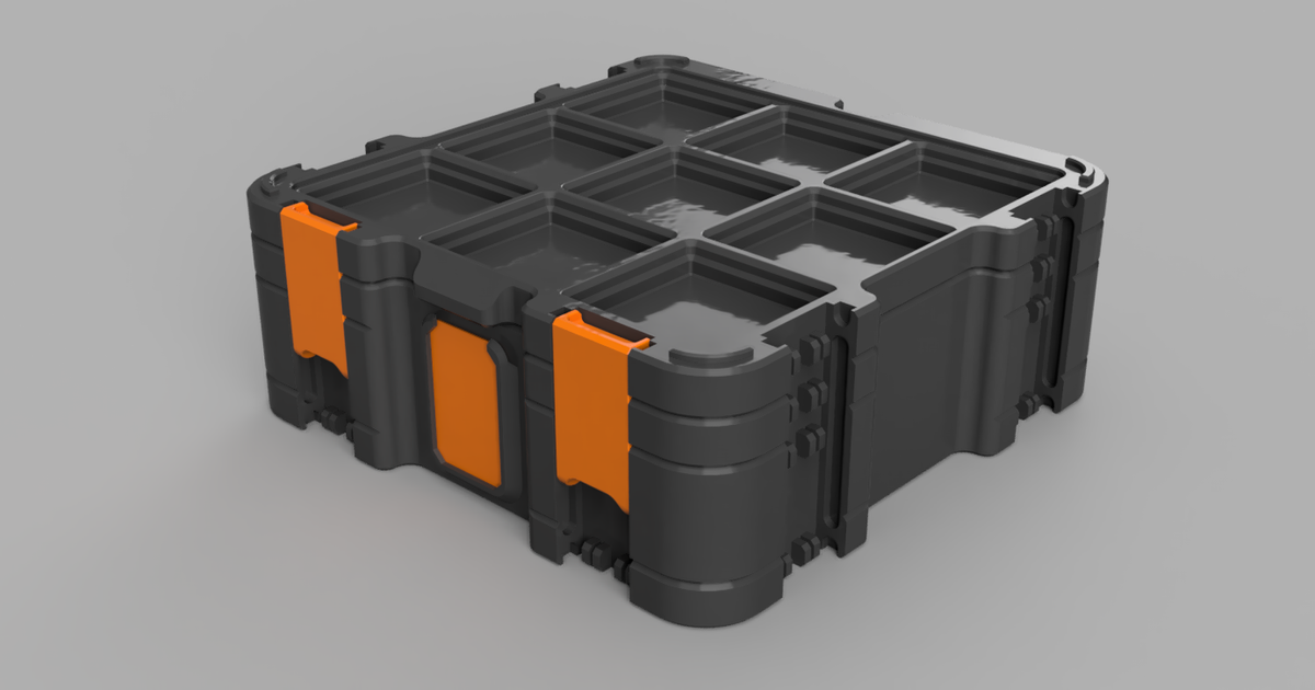 Gridfinity Storage Box by Pred (now parametric) by Pred, Download free STL  model