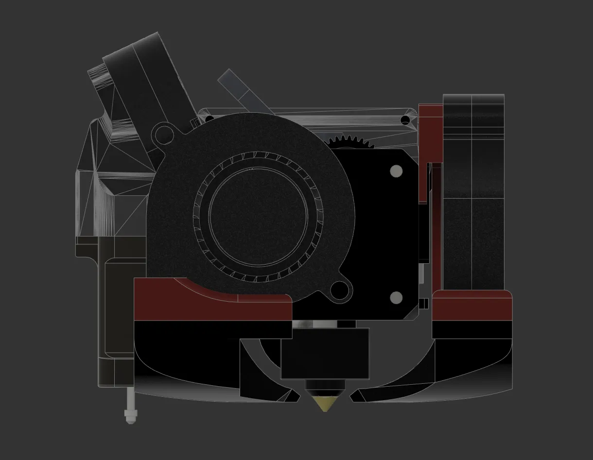 Back cooling Duct for Creality Sprite Extruder, Dual 5015 Fans, Ender 3 S1  Pro by will, Download free STL model