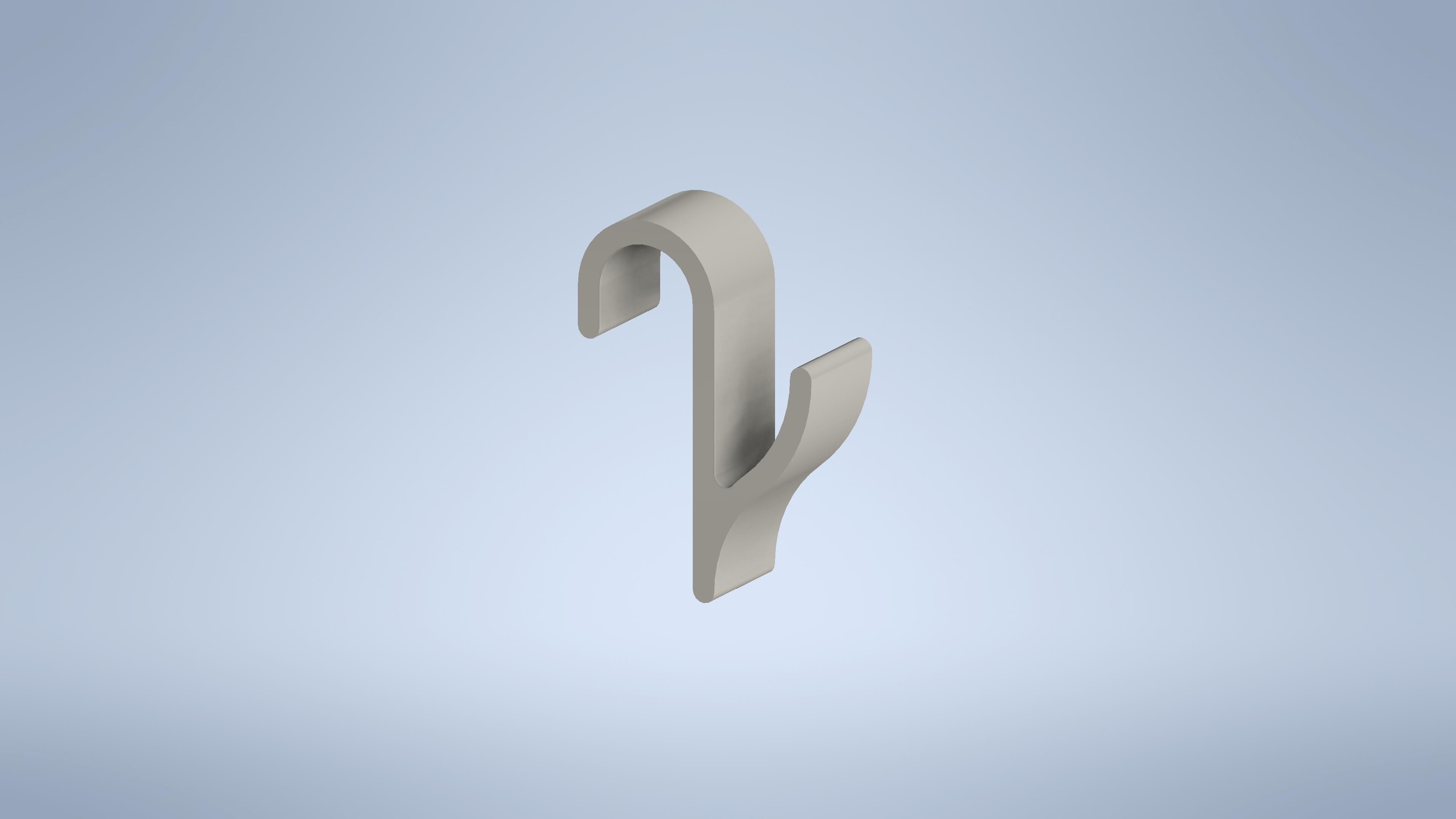 Miniatura 3 do modelo 3D Radiator towel hook