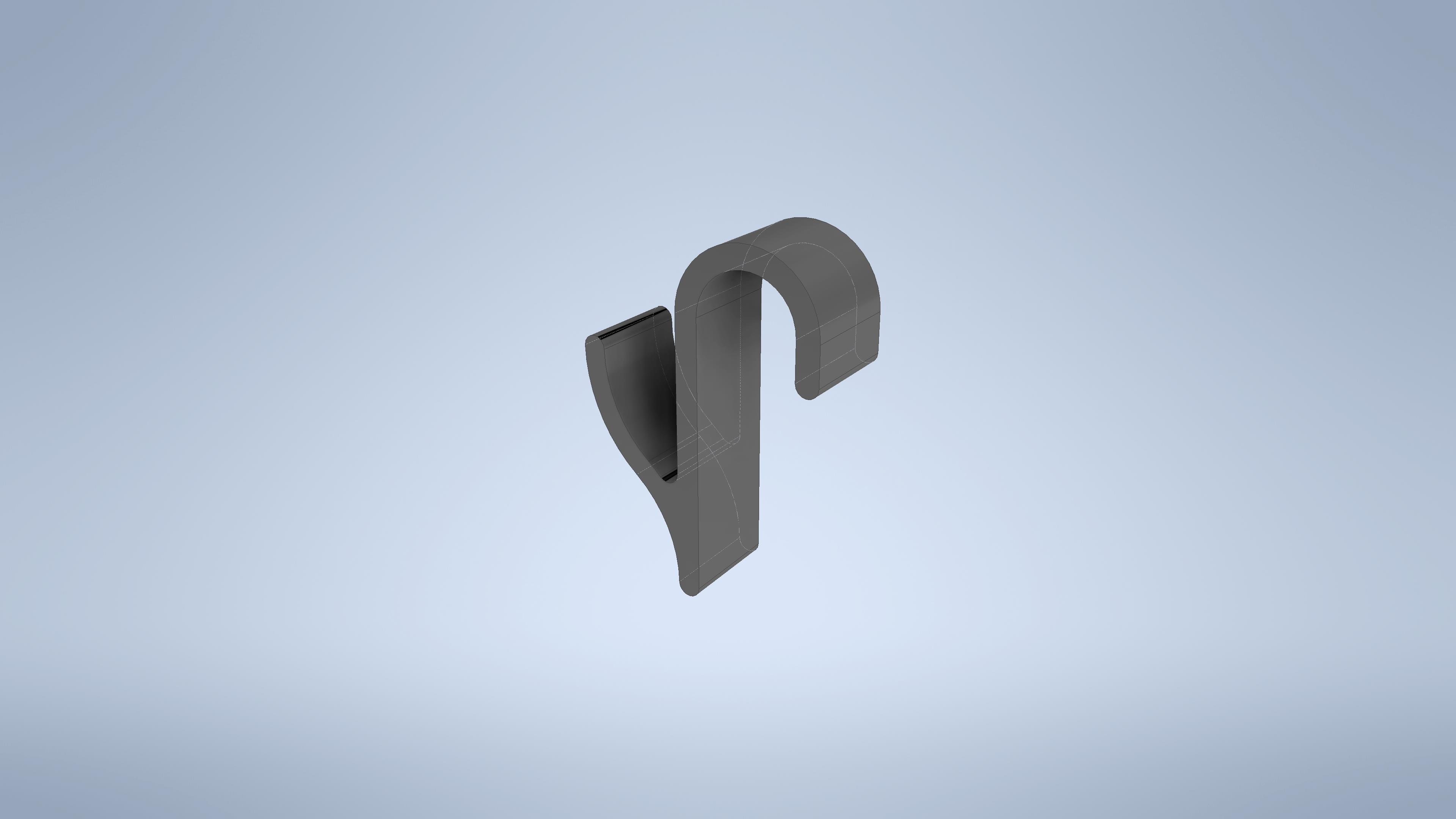 Miniatura 2 do modelo 3D Radiator towel hook