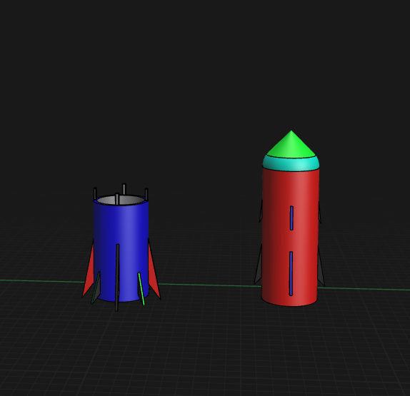 Rocket model 3D model