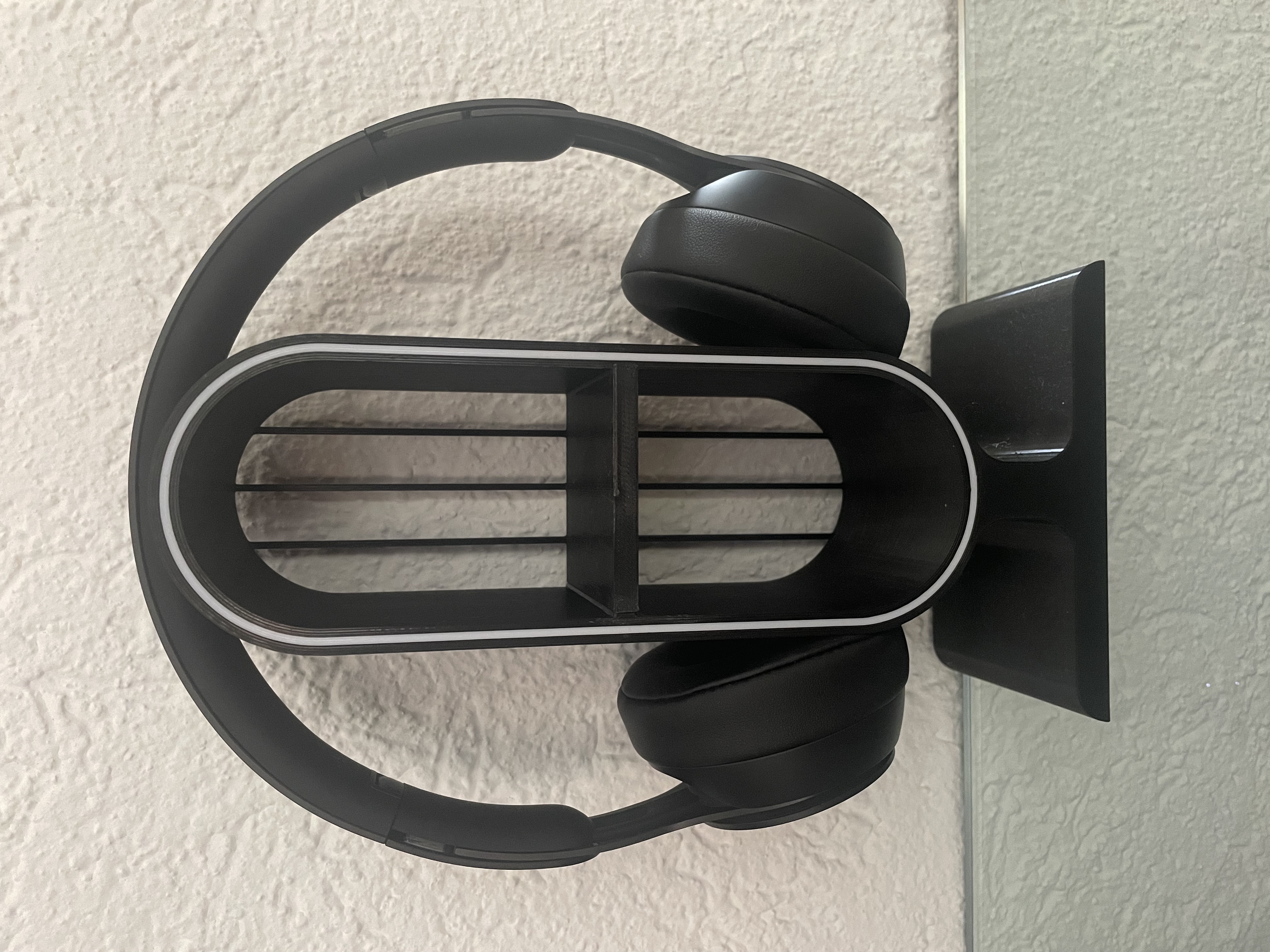 Miniatura 3 do modelo 3D Headset Stand + storage compartment