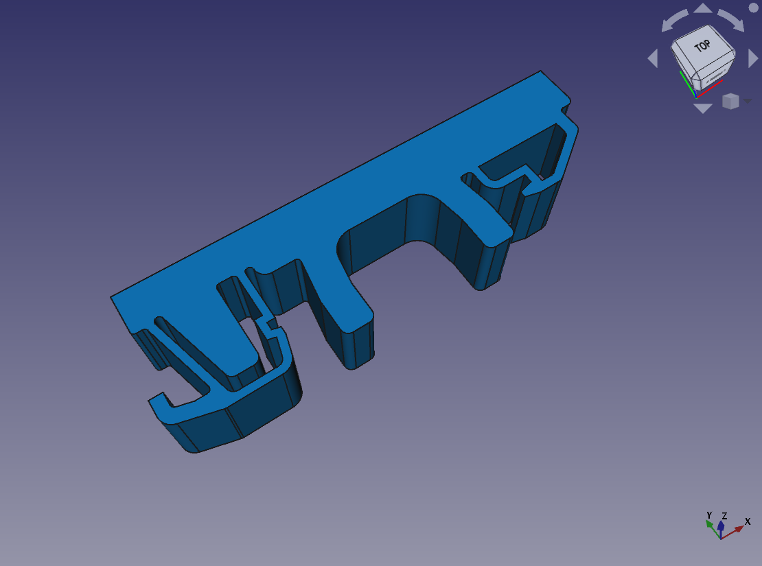 Adjustable DIN Rail Clip (FreeCAD)