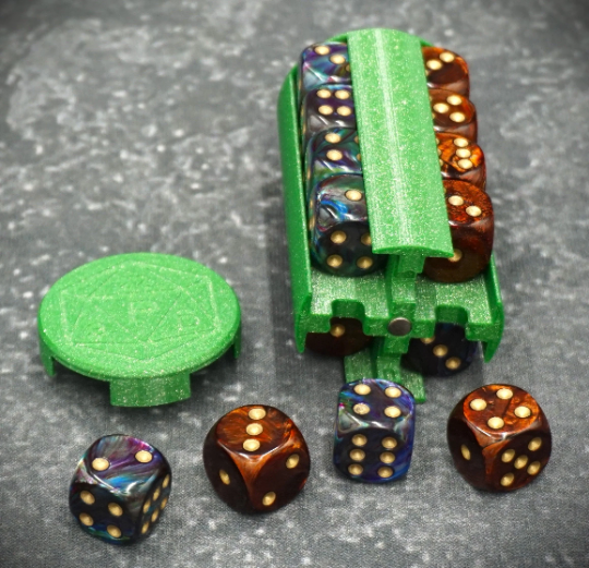 Round D6 Dice Box Tower With Magnets