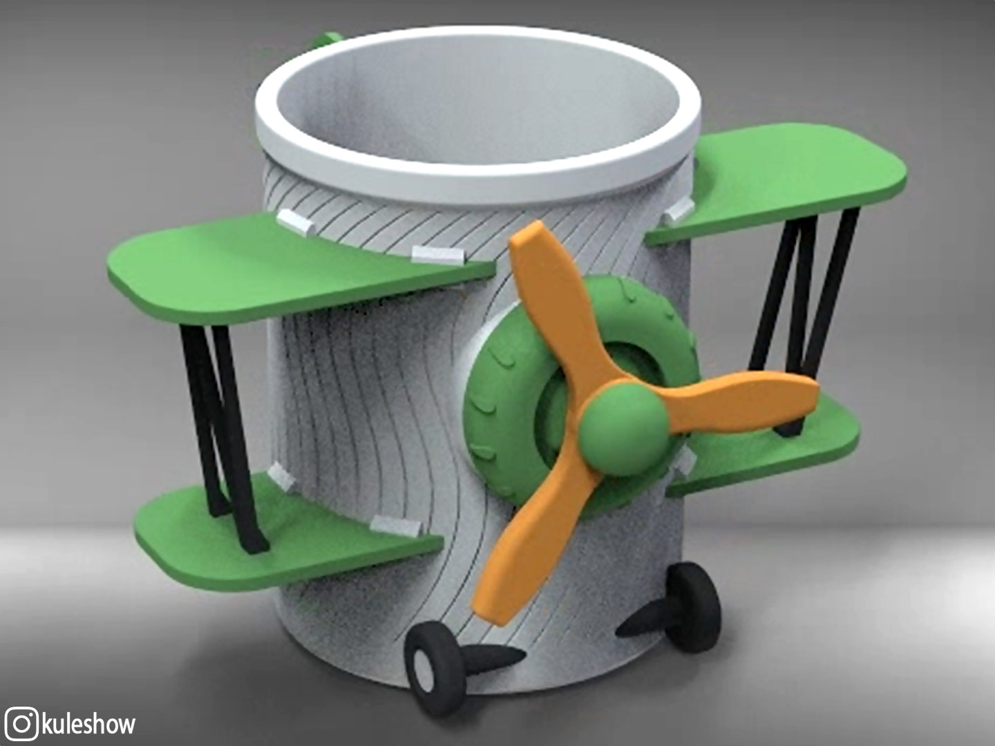 Airplane Pencil Cup