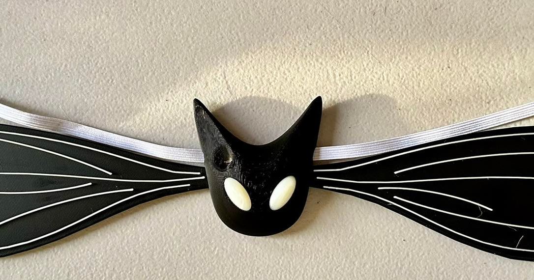 Improved Jack Skellington Bat Bow Tie by Faran Gillbanks Download free STL model