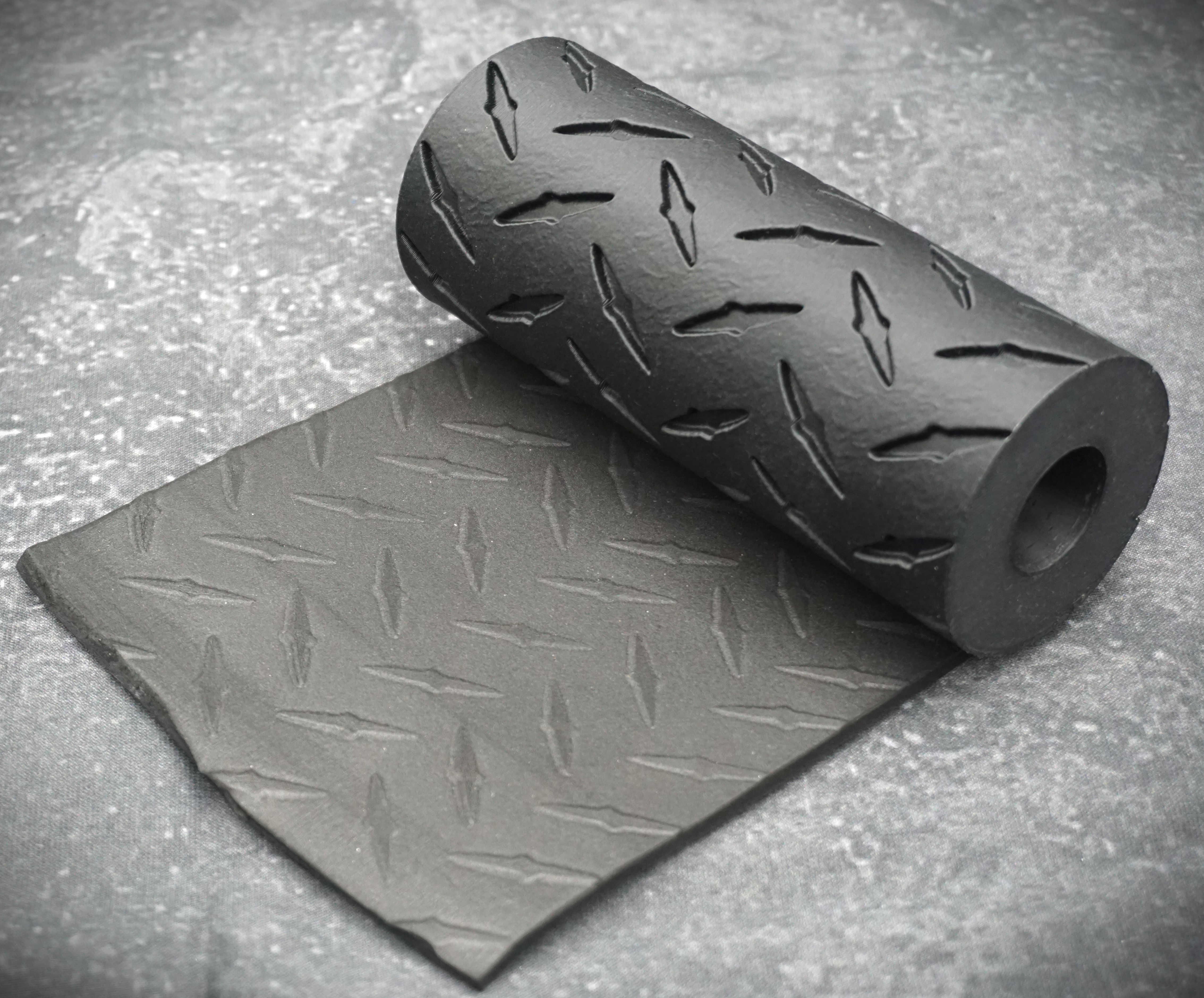 Textured Roll With Checker Plate Pattern