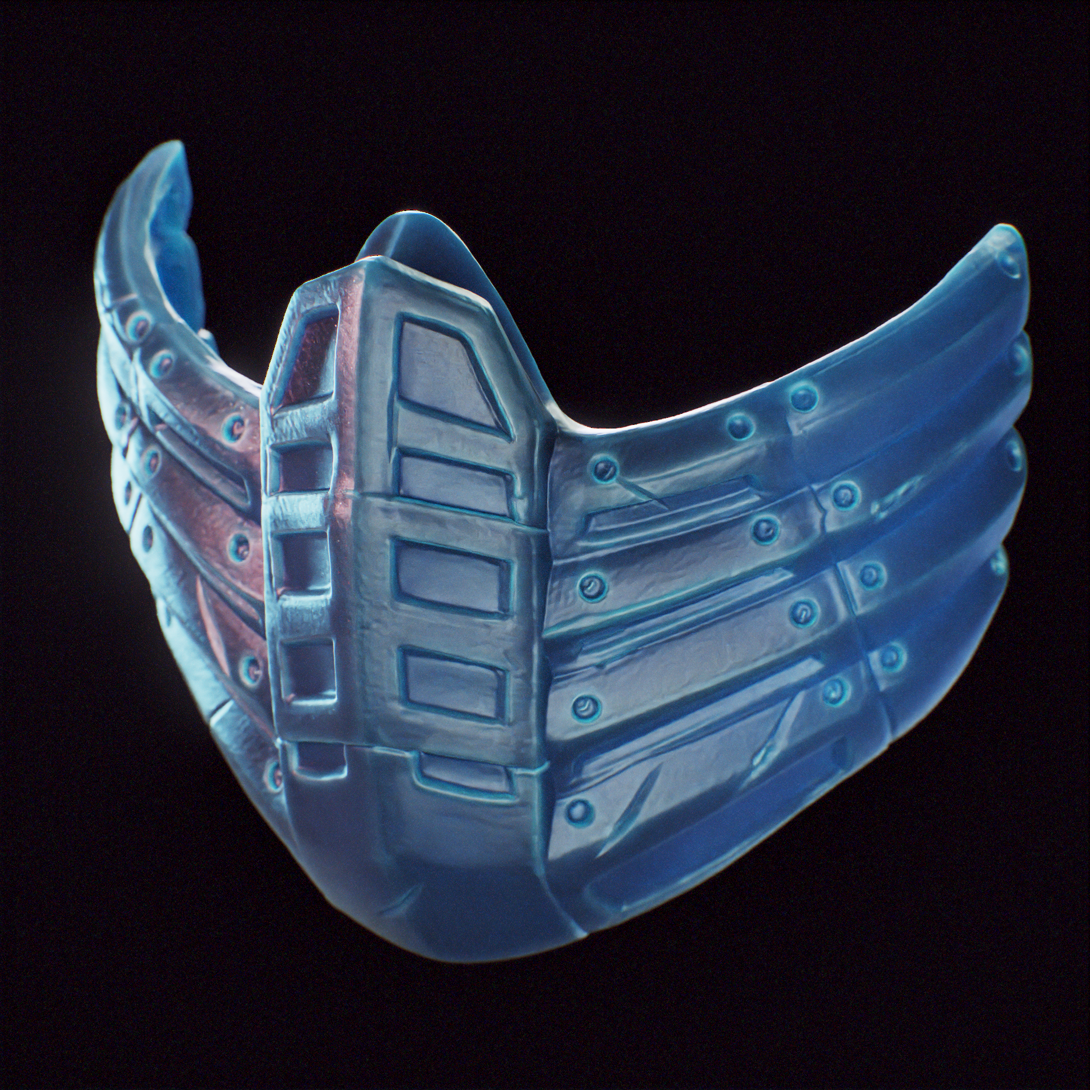 SubZero Mask mk1 Mortal Kombat - Mascara de Sub Zero de Video juego MK1
