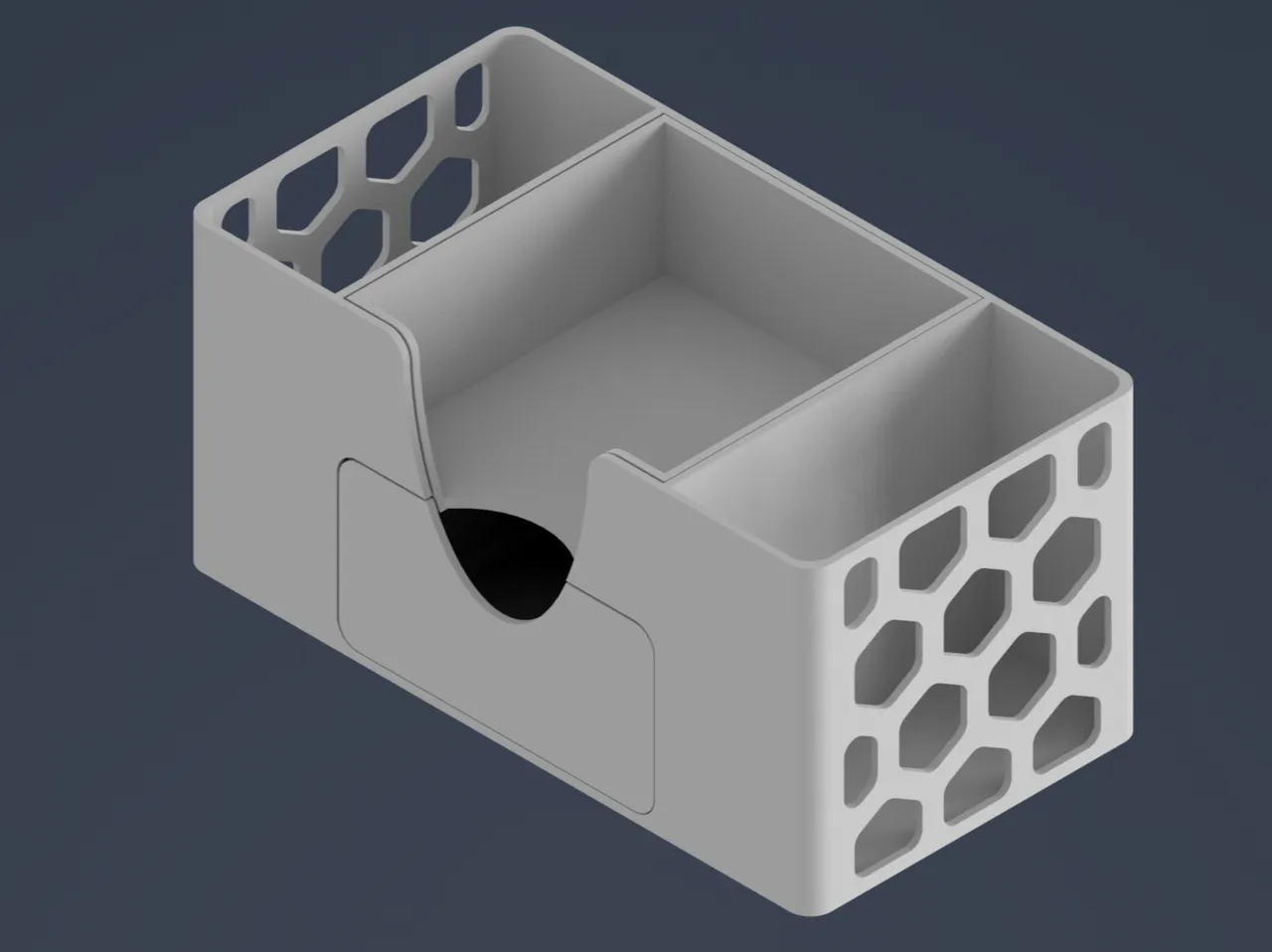 Desk Organizer with a drawer and post-it notes container by Ocelotzlasu ...