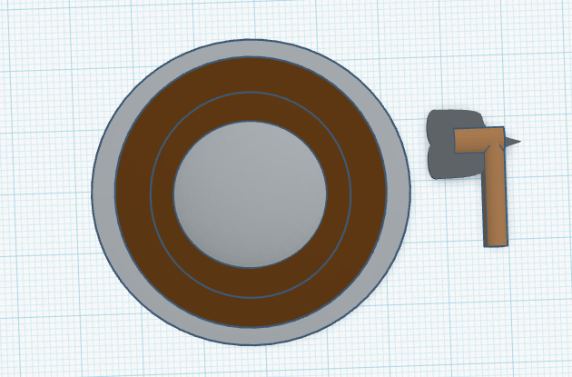 Viking shield and axe for Dummy 13