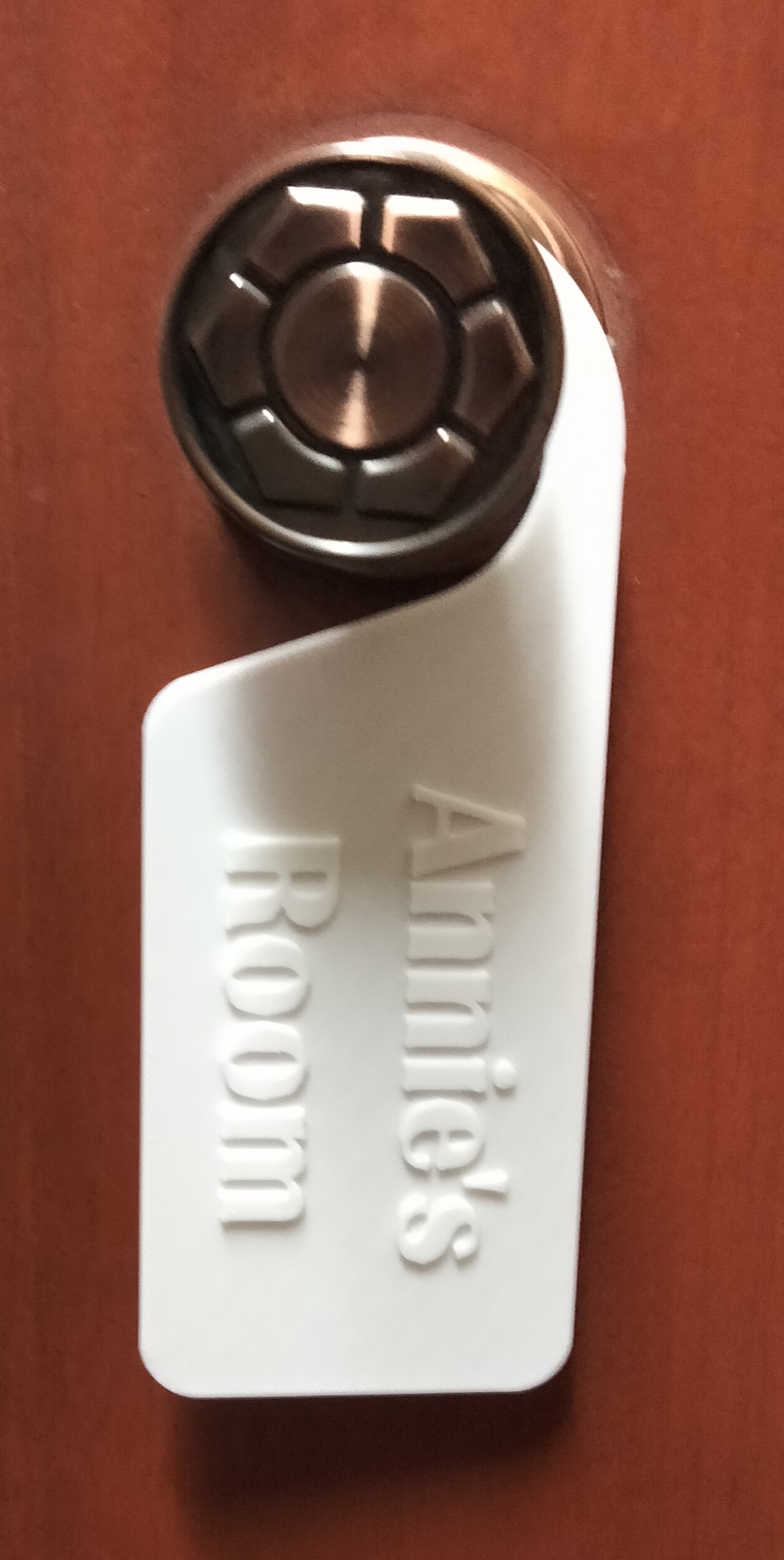 Blank doorhanger template