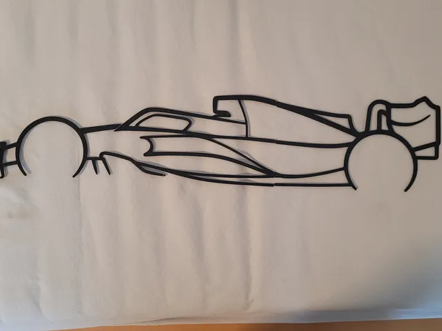 Formula One F1 2022/23 wall art Silhouette divided