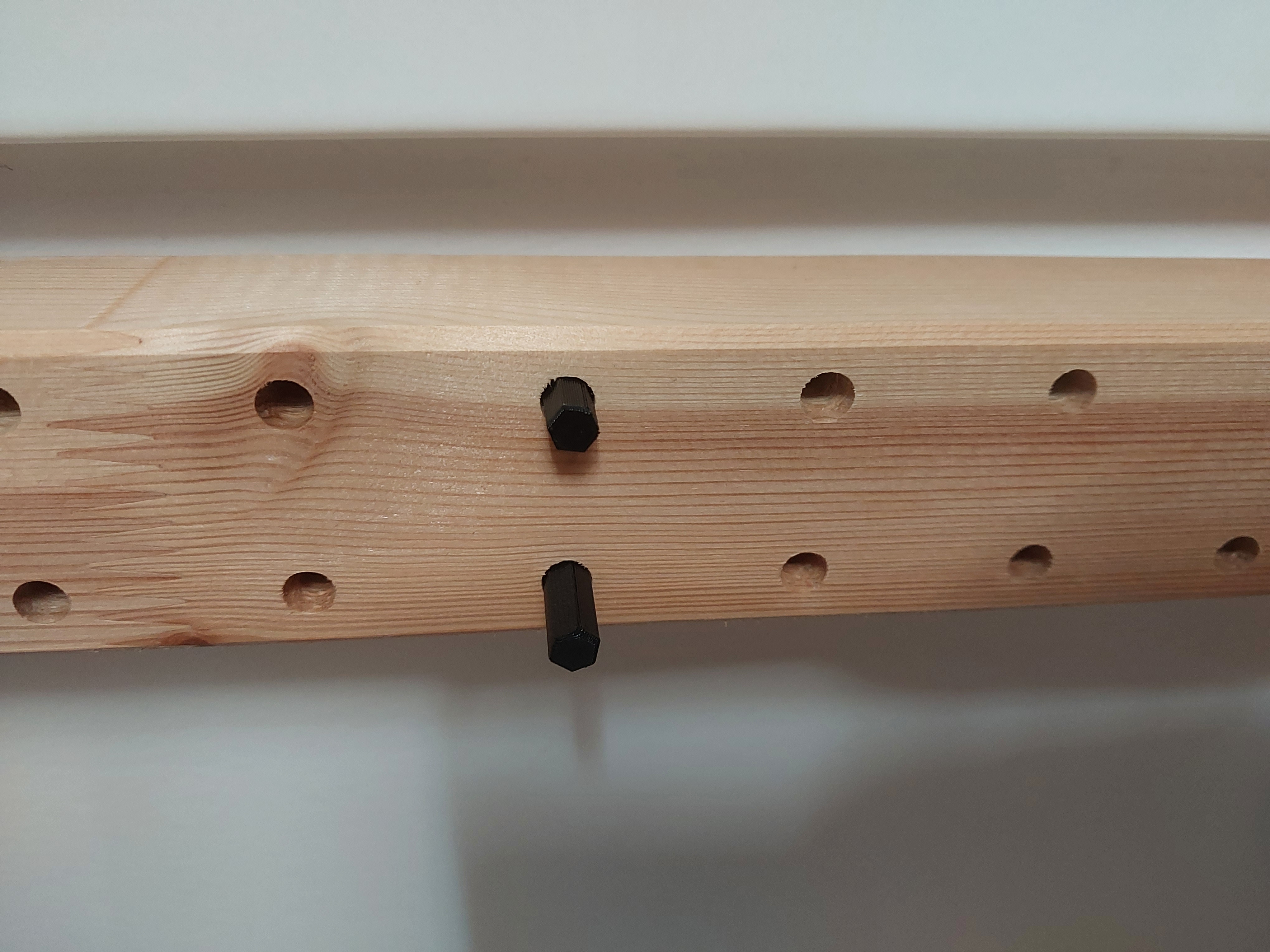 Peg for IKEA IVAR system (OpenSCAD, parametric)
