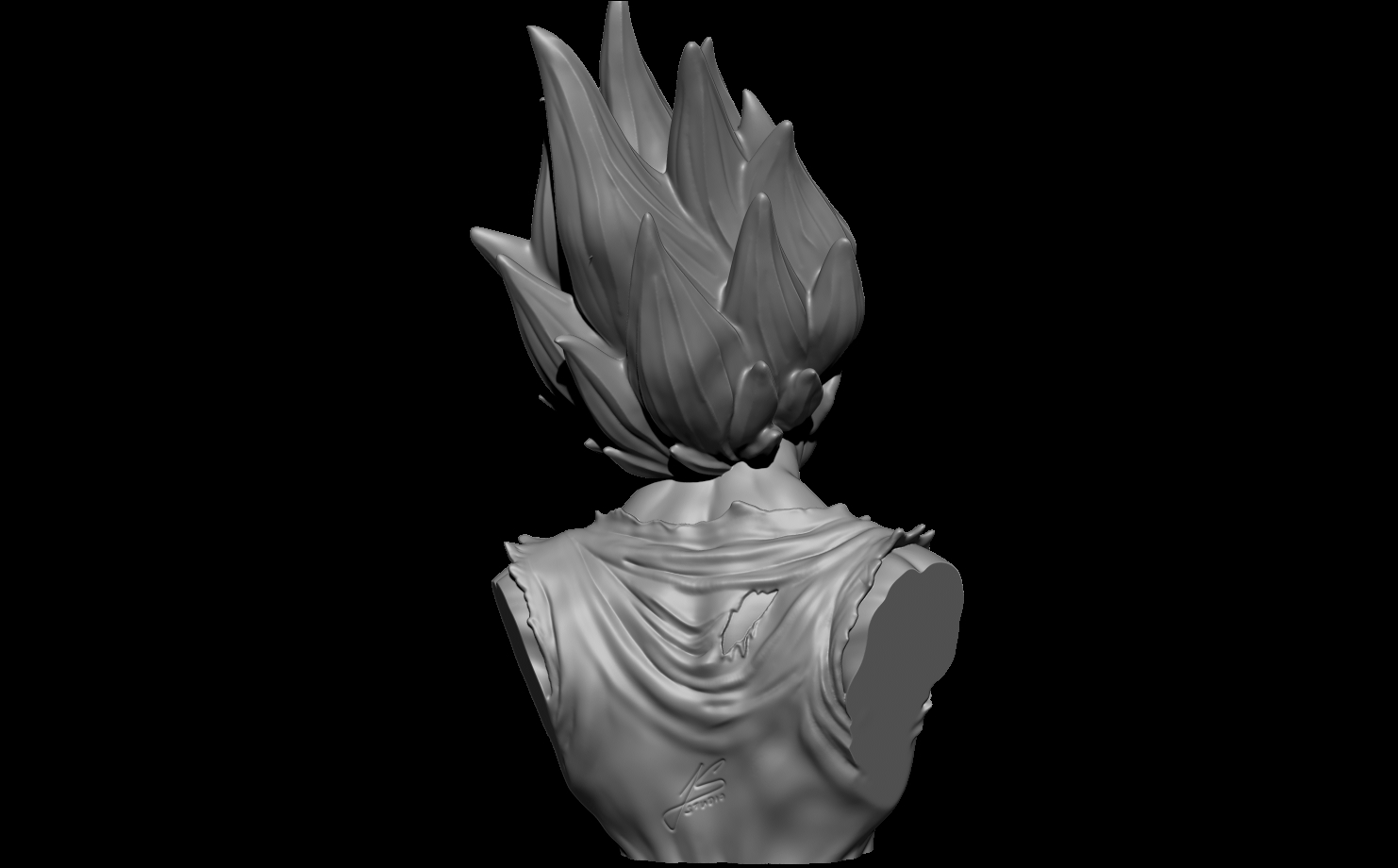 Miniatura 5 do modelo 3D Majin Vegeta Bust