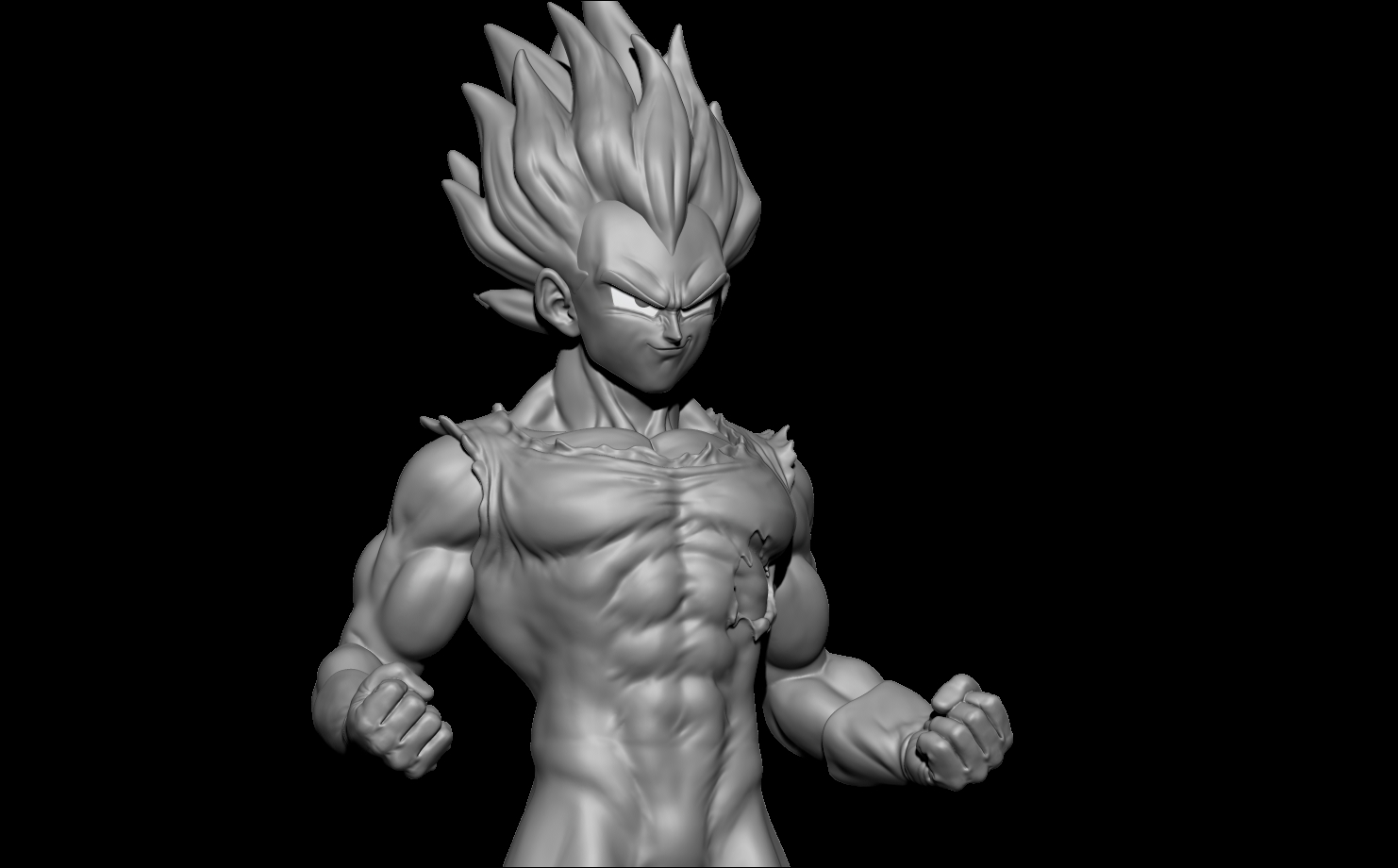 Miniatura 6 do modelo 3D Majin Vegeta Bust