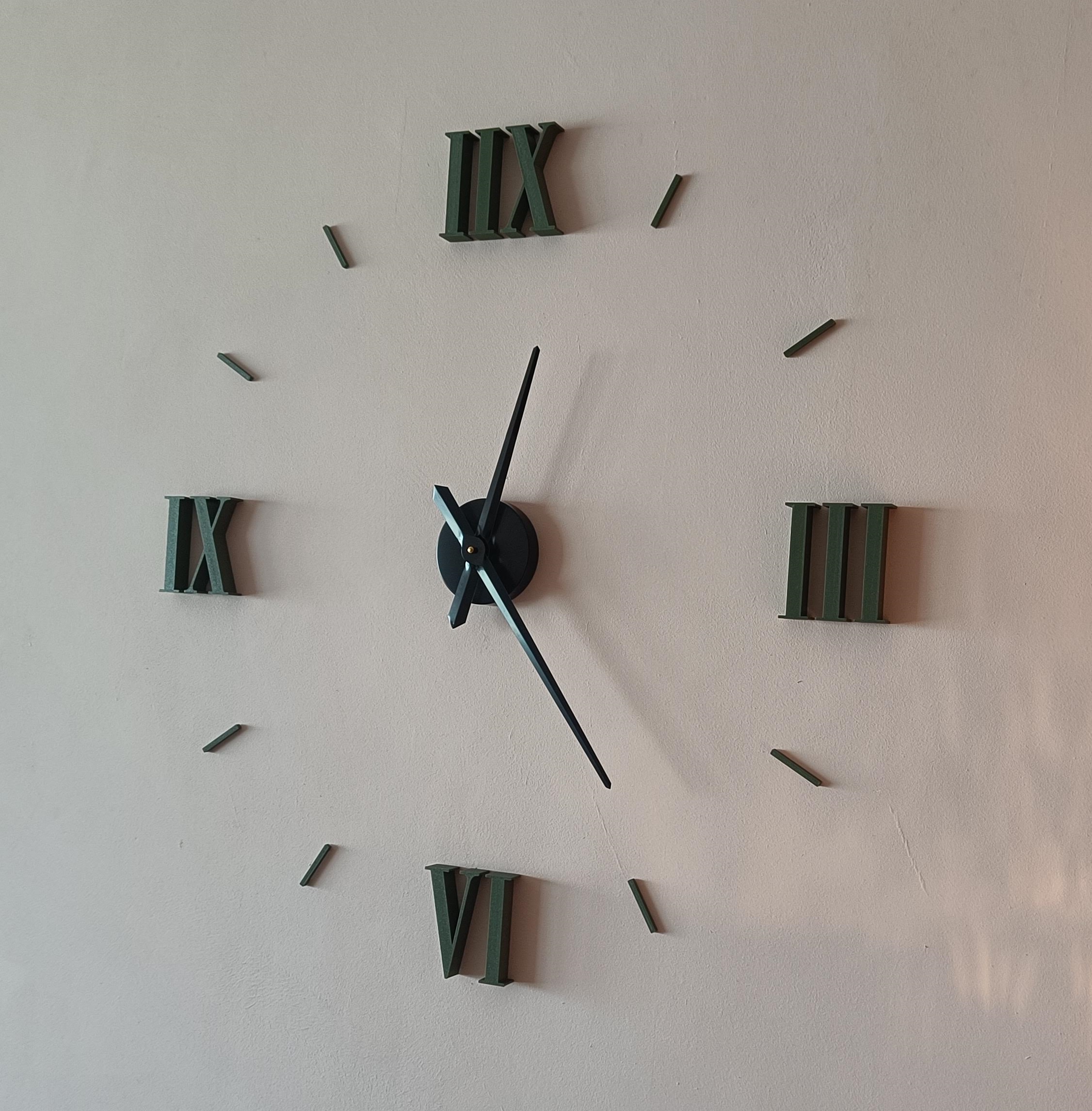 Large Wall Clock Roman Numerals by Ahmad Fayek Download free STL