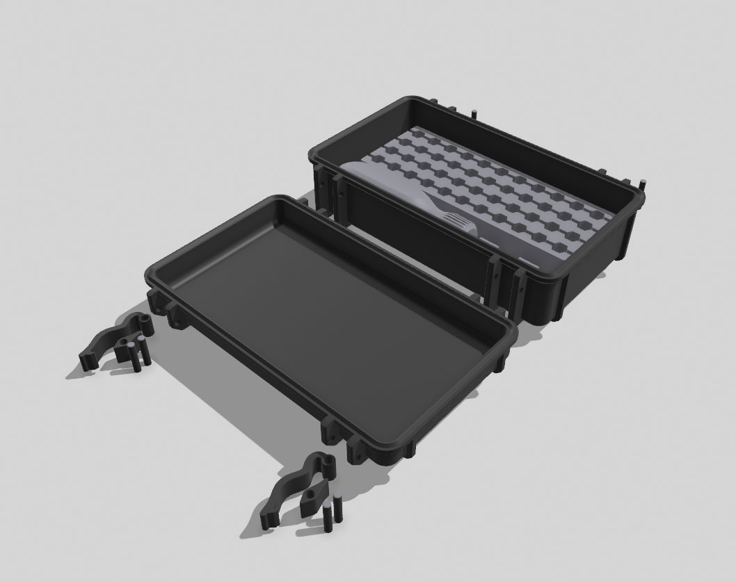 Miniatura 2 do modelo 3D Screwdriver, box and bit holder
