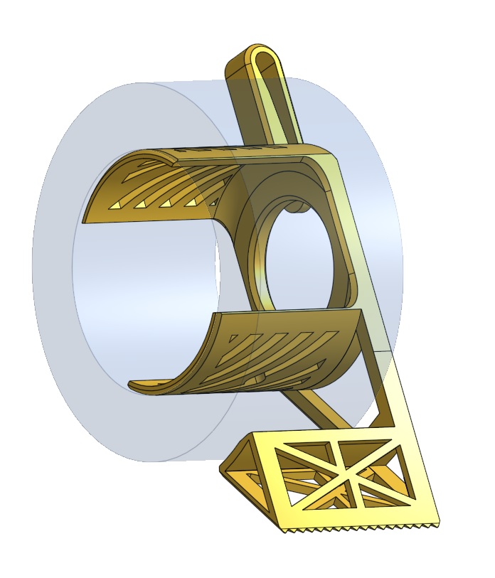 Tape Dispenser Belt Clip ver. 5 by Hope_G Download free STL model