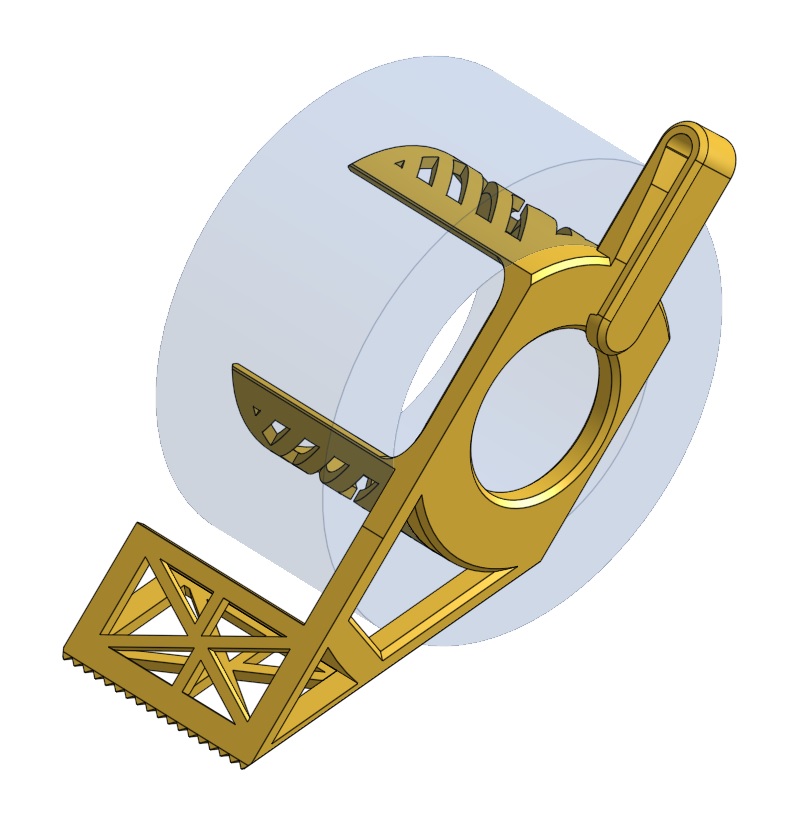 Tape Dispenser Belt Clip ver. 5 by Hope_G Download free STL model
