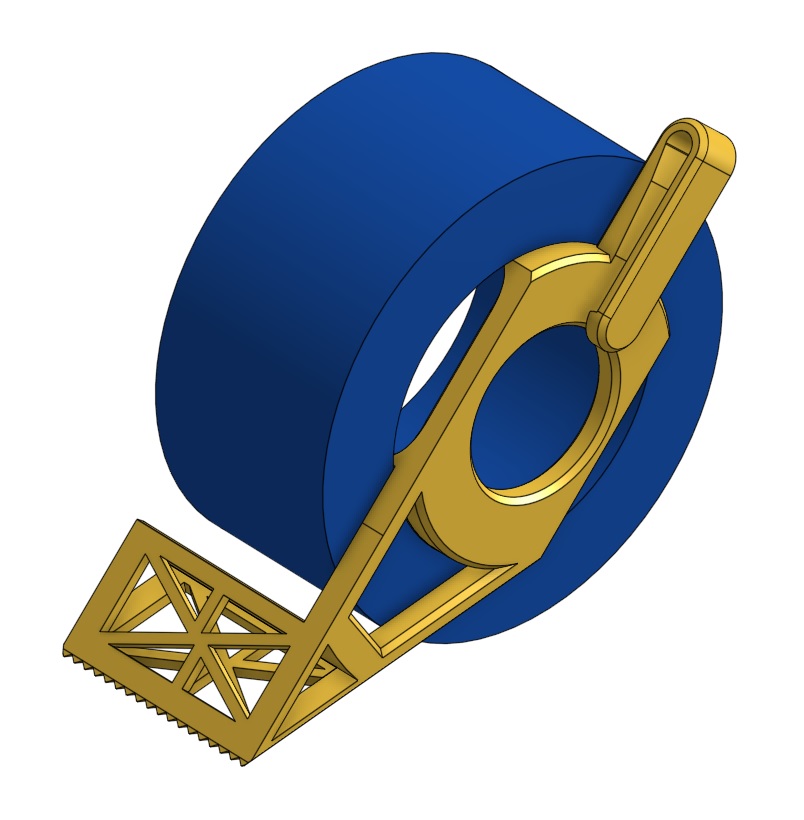 Tape Dispenser Belt Clip ver. 5 by Hope_G Download free STL model
