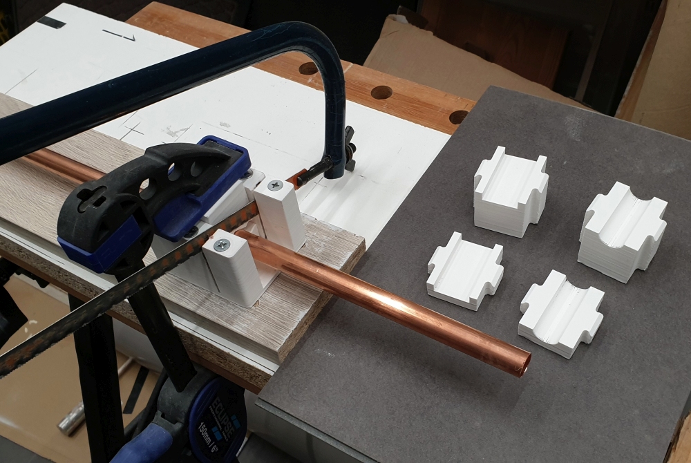 Saw Guide with hard-doweled notch for Hacksaw by Designed By Sheltie ...