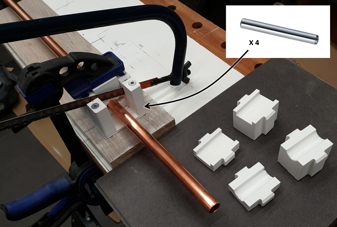 Saw Guide with hard-doweled notch for Hacksaw by Designed By Sheltie ...