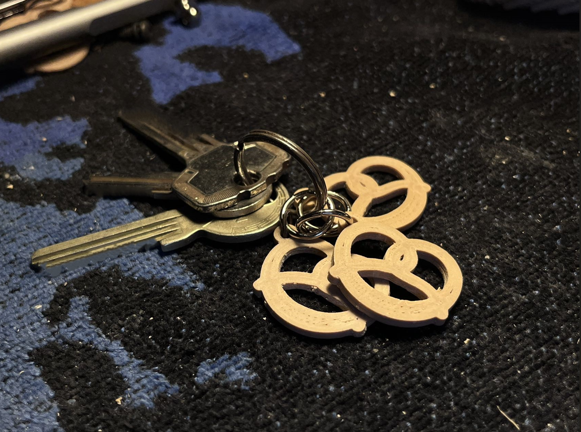 Brezel Keychain/ Prezel Keychain