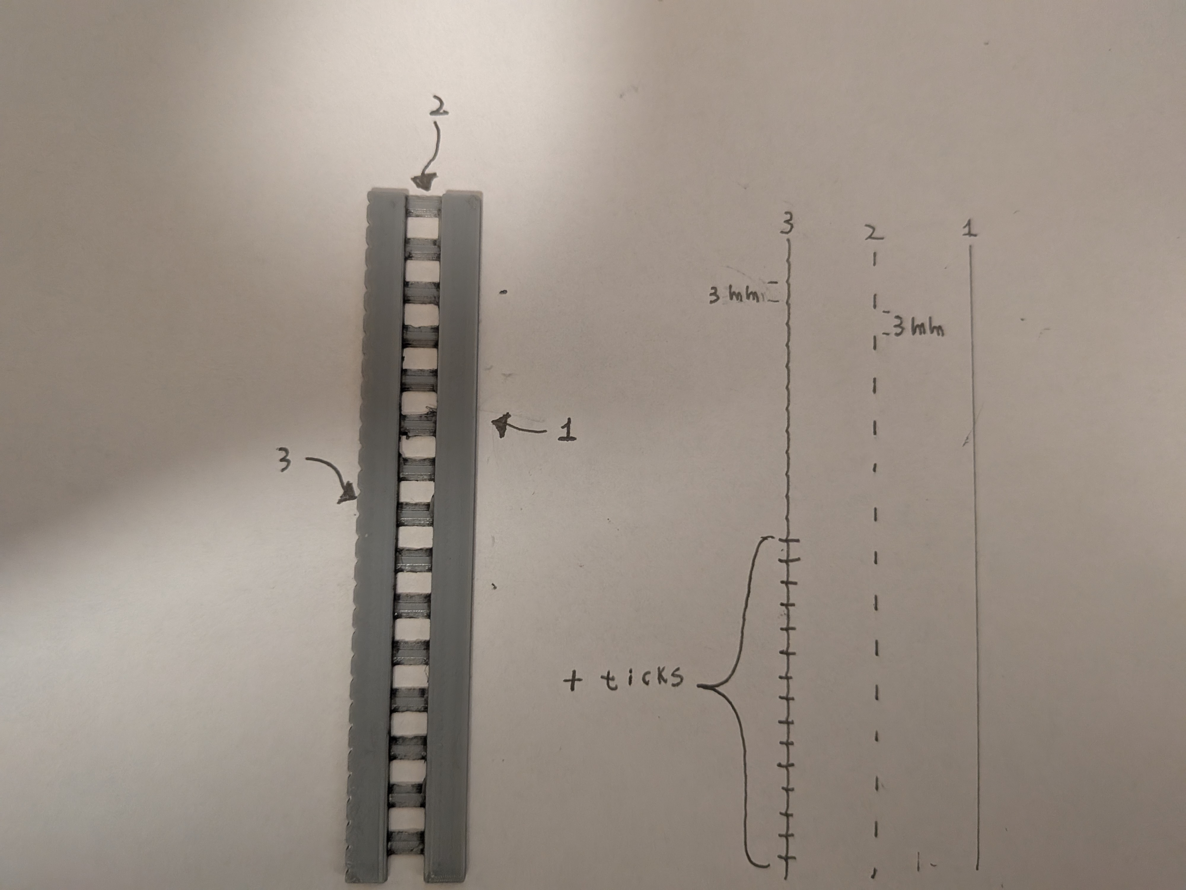 Miniatura 4 do modelo 3D Dashed Line Graphing Ruler