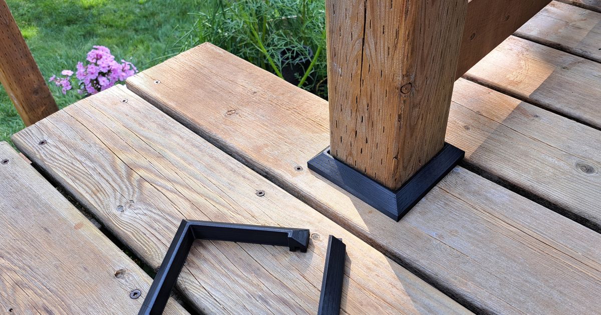 4x4 deck post trim by kicou Download free STL model