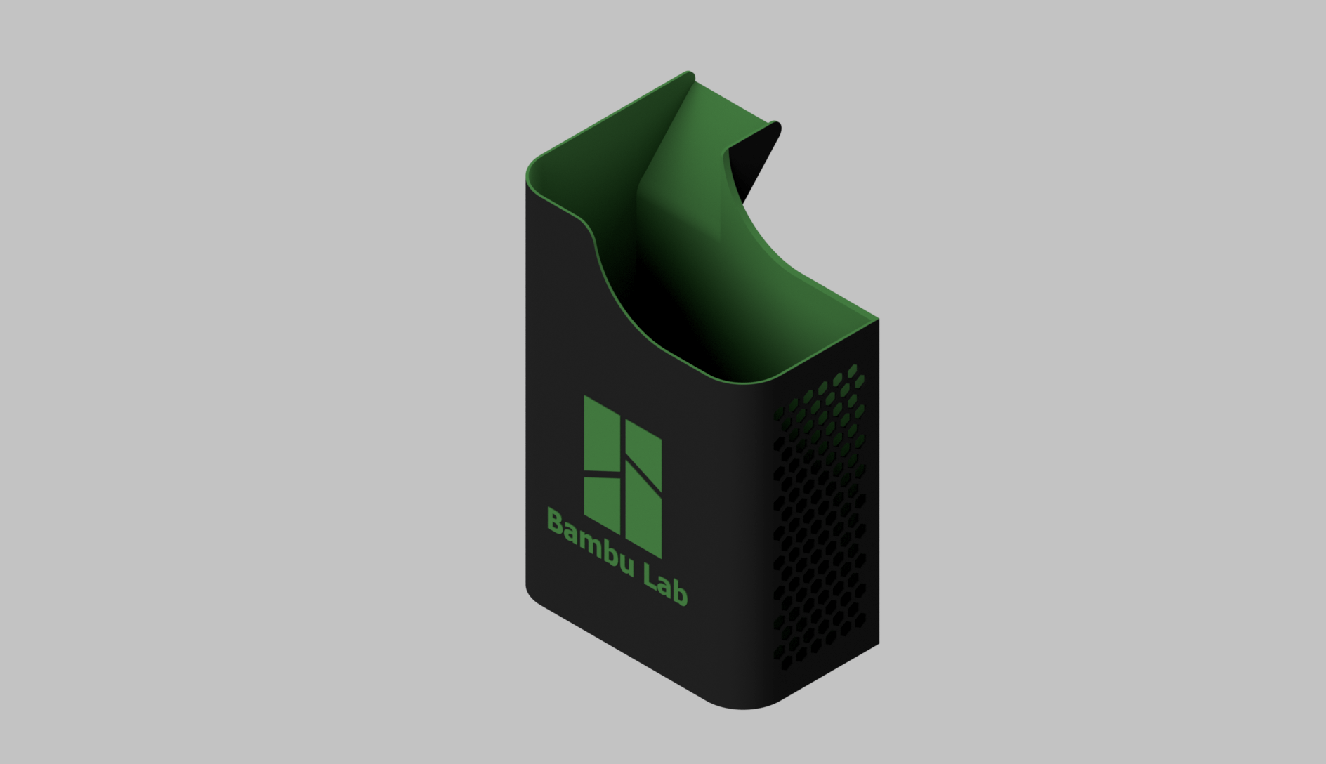 Bambu Lab Chute Remix With Magnet and Honeycomb Hole 3D model thumbnail
