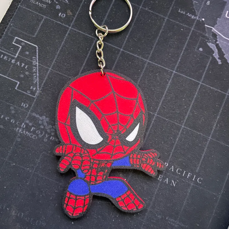 Spiderman Keychain - Best With Bambu and AMS by ThreeDimensions, Download  free STL model