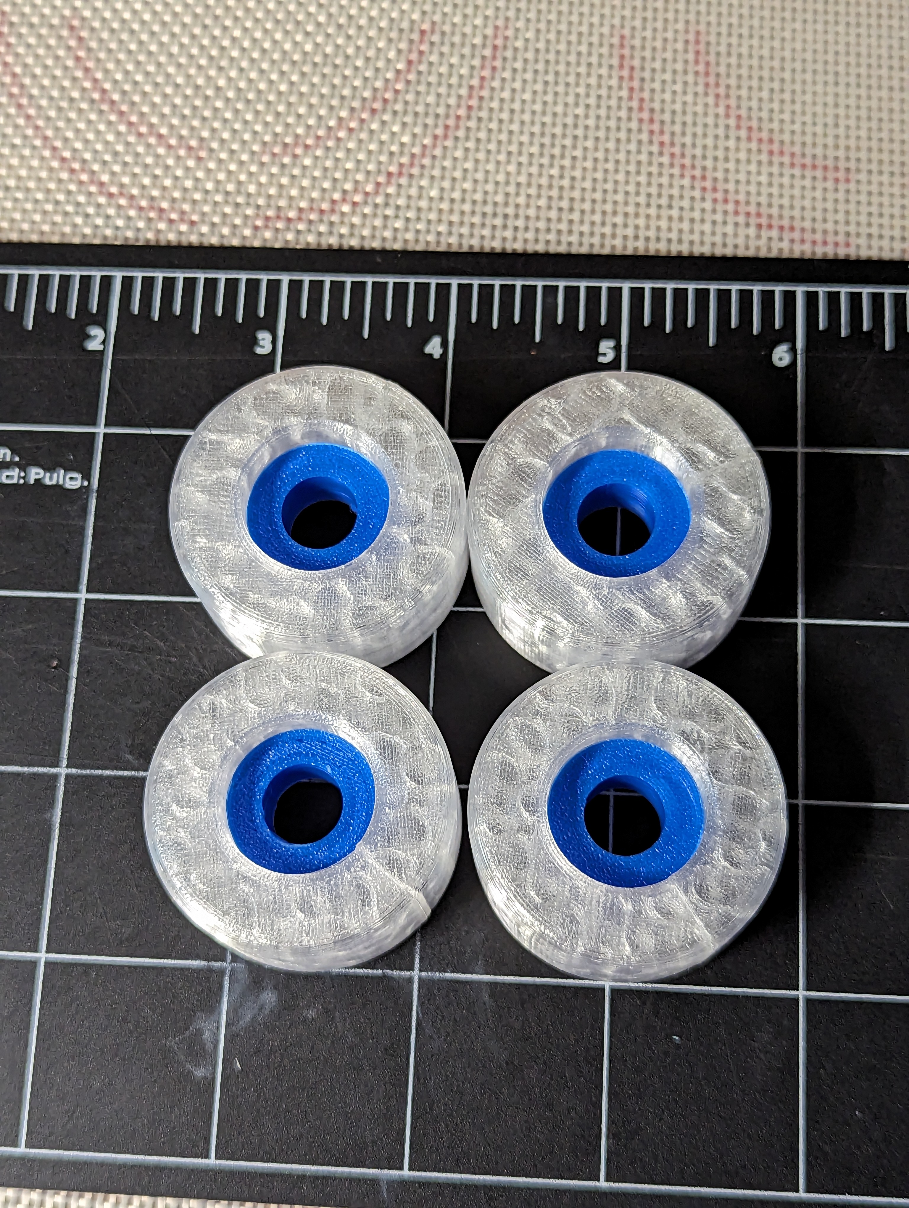 Tires and wheels for toy cars