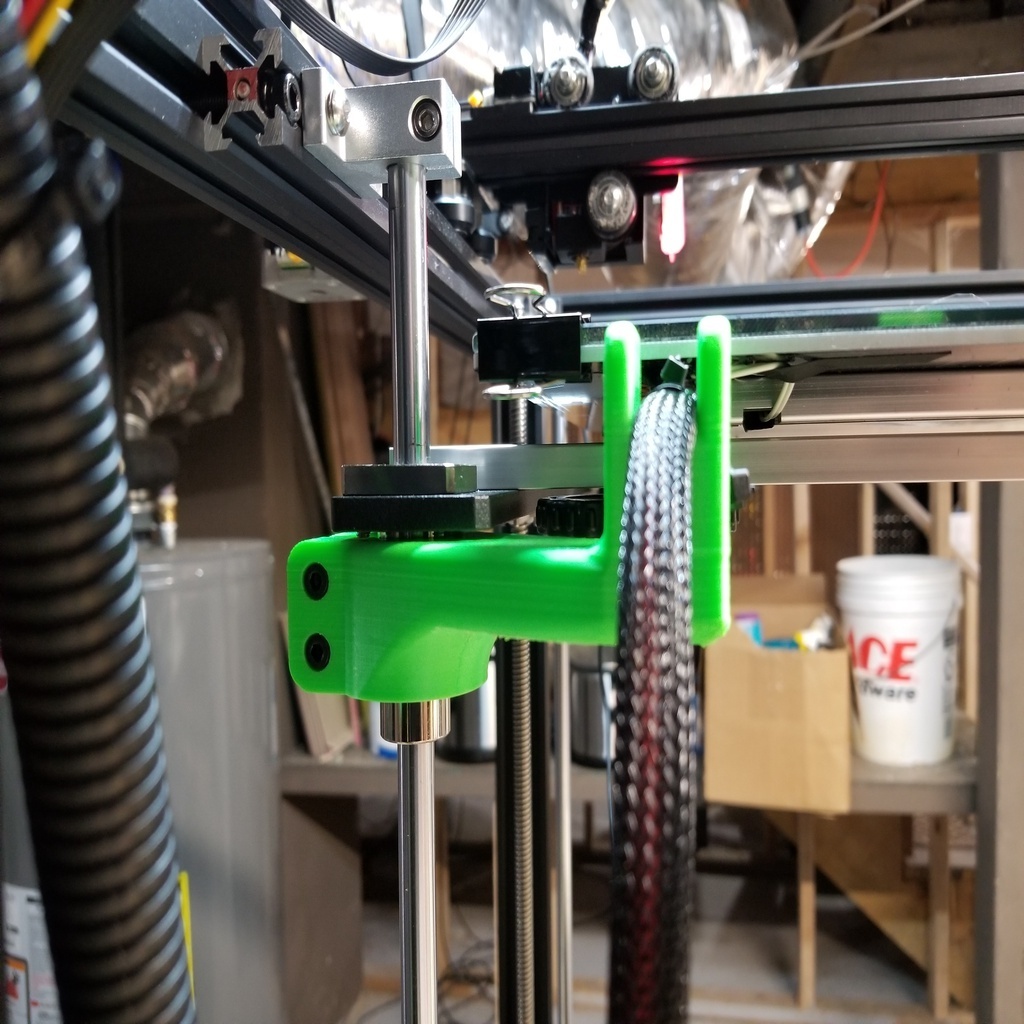 Ender 5 Plus Hot Bed Cable Support