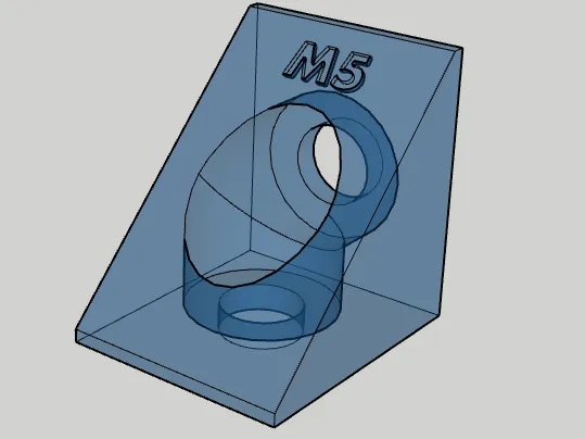Triangle Bracket 20mm M5 hole