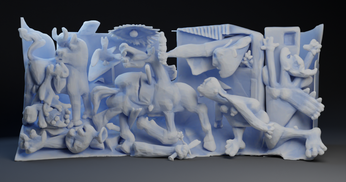 Picasso's Guernica 3d by Peter Farell | Download free STL